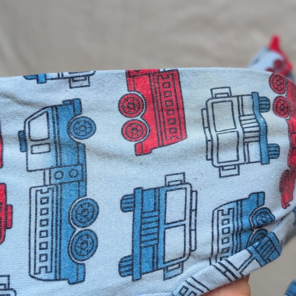 carter's firetruck cotton zipper footie sleeper pajamas 12 months baby boy - Picture 3 of 9